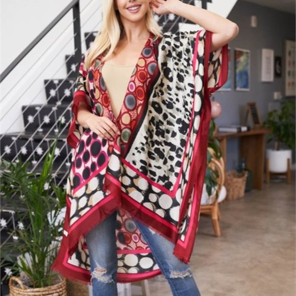 Multi Print kimono - Picture 9 of 10